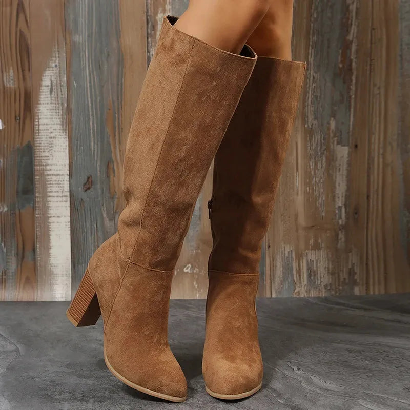 Bottes hautes daim online