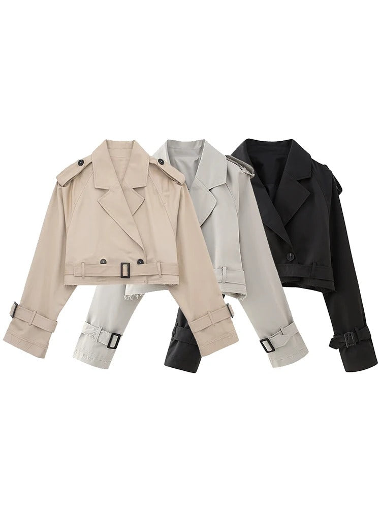 Léa Blanchet® | Veste Trench Cropped