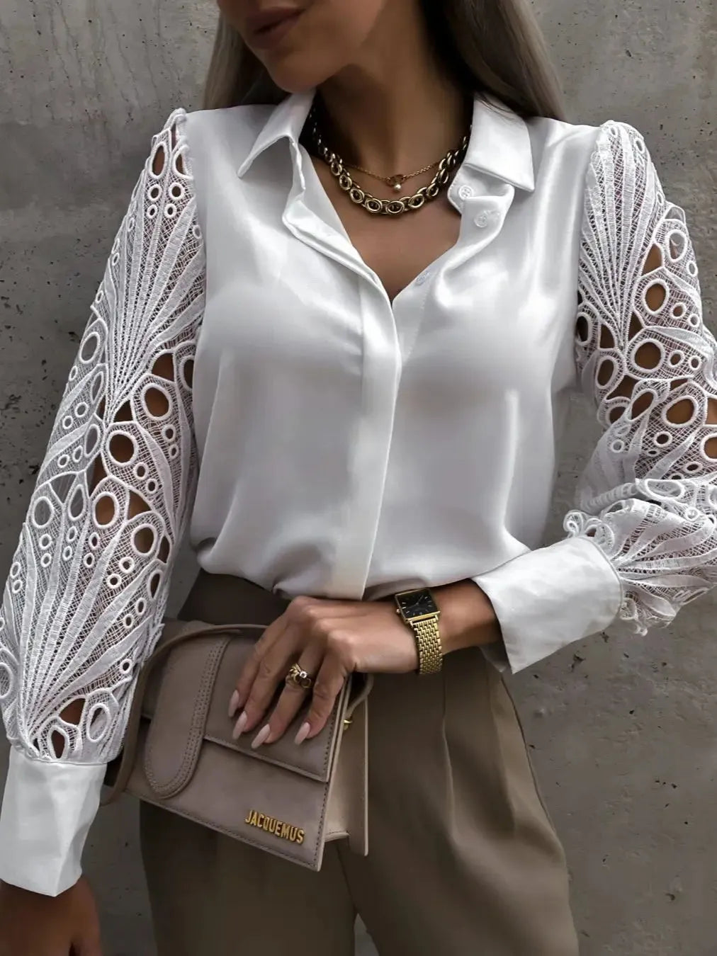 Alice Leroy I blouse blanche satinée