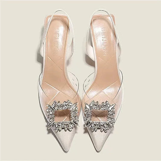 Scarlett® I Talons aiguilles en cristal clair