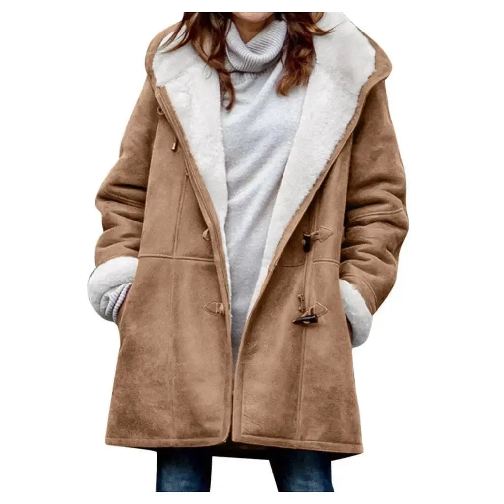 Riva Lefèvre | Manteau premium avec capuche demi-longue