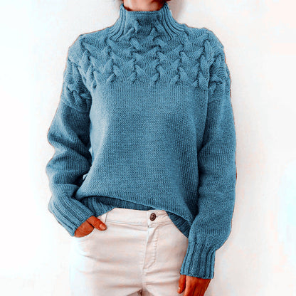 Léa Blanchet | Elégant pull à Turtle-Neck