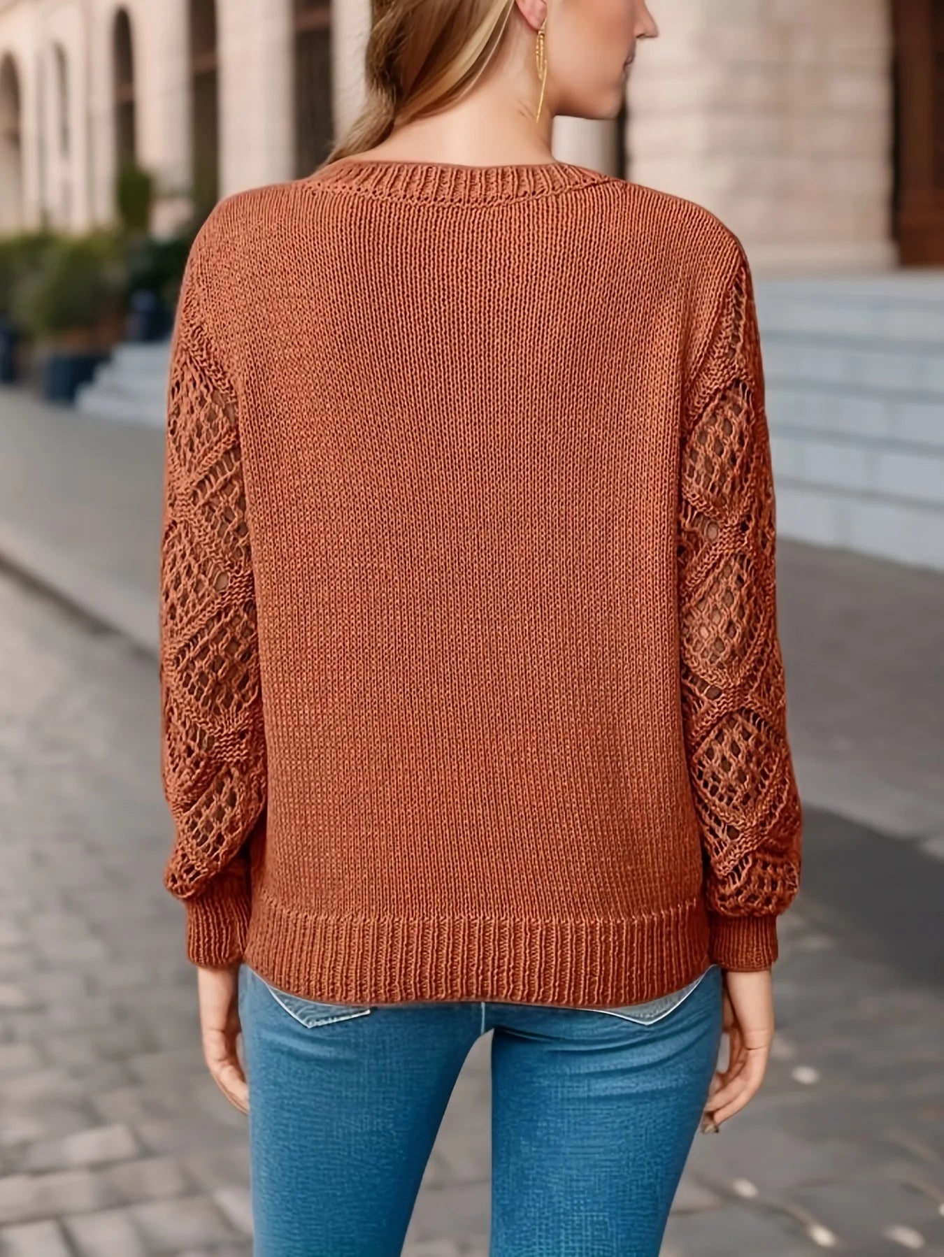 Sophie Paris | Pull en maille à col en V pour femme