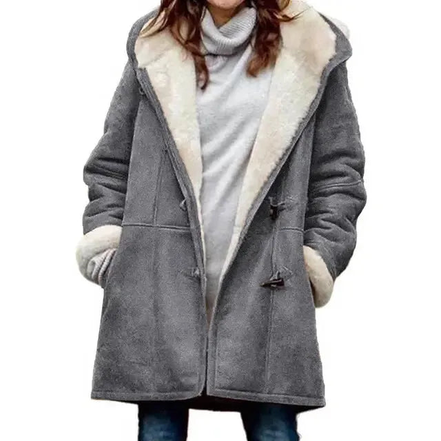 Sophie Paris® | Veste à capuche doublée polaire Cozy