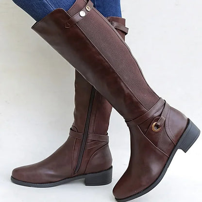 Étienne® | Bottes en cuir à talon épais