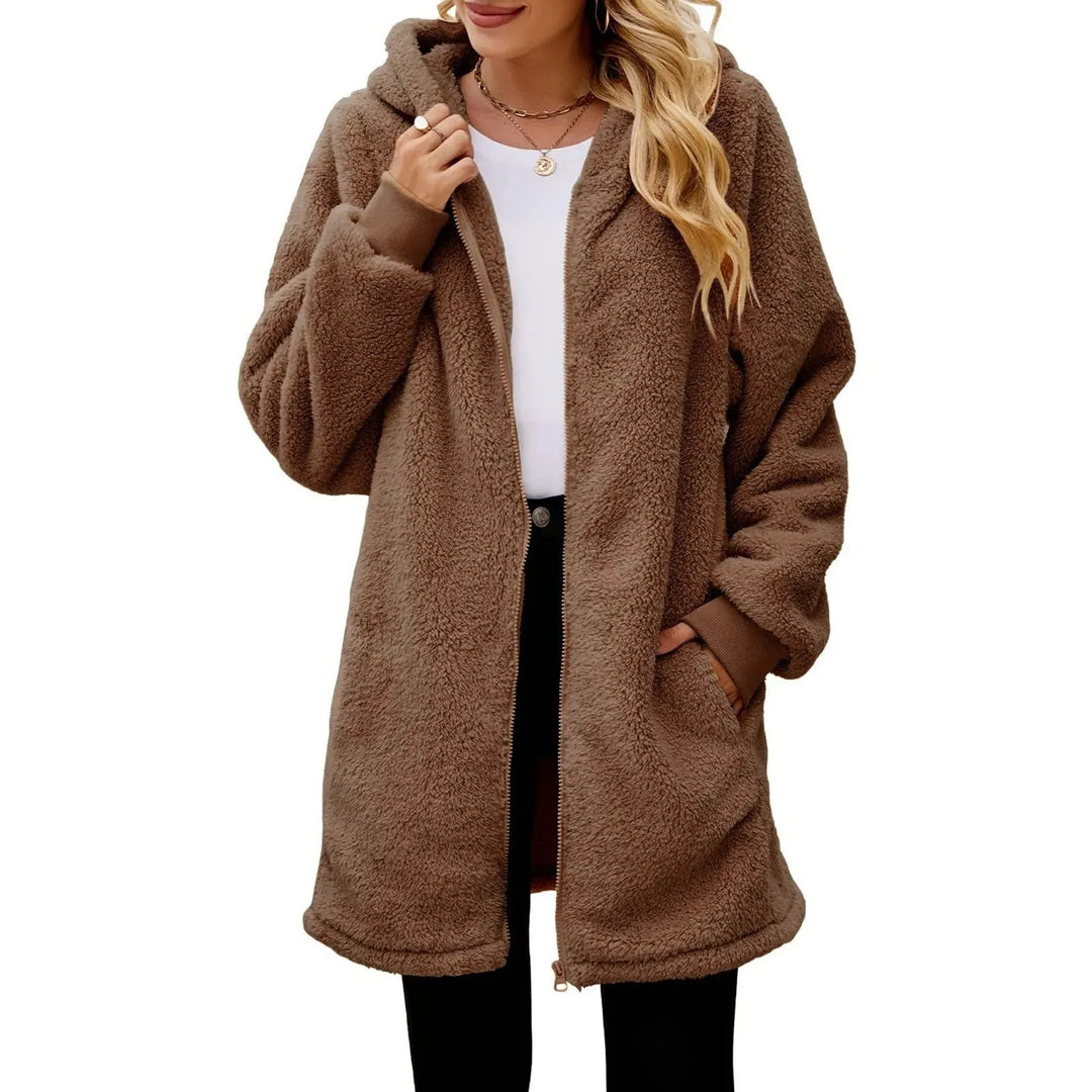 Sophie Paris | Manteau polaire à capuche