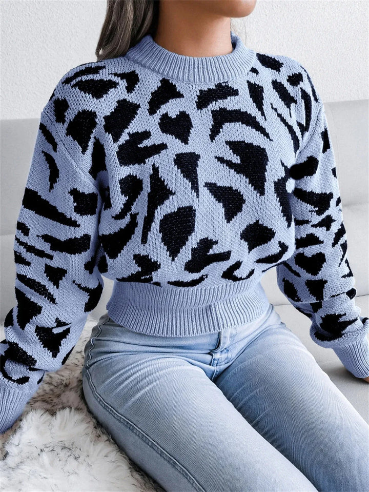 Capucine® | Pull Court à Imprimé Animalier