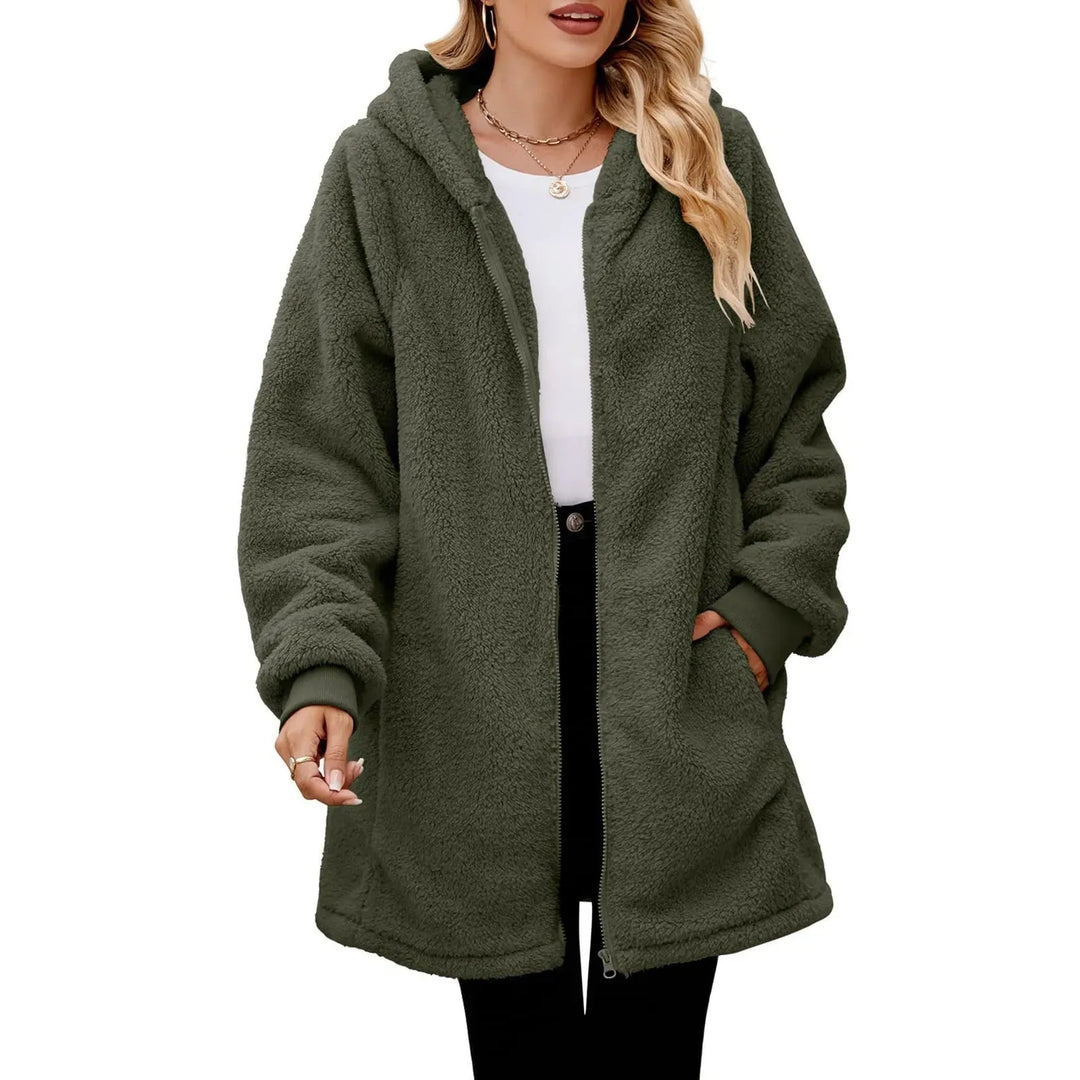 Sophie Paris | Manteau polaire à capuche