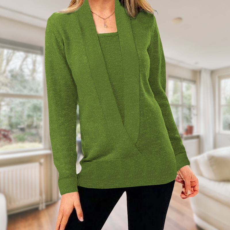 Fleur Rousse | Pull à Manches Longues Uni