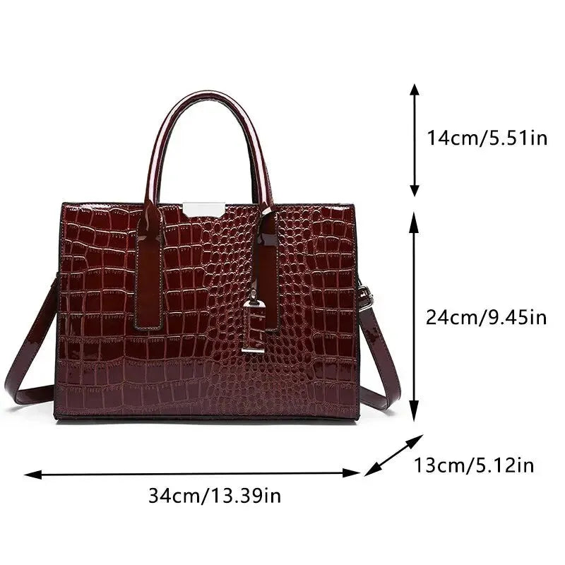 Fleur Rousse® I Sac en crocodile